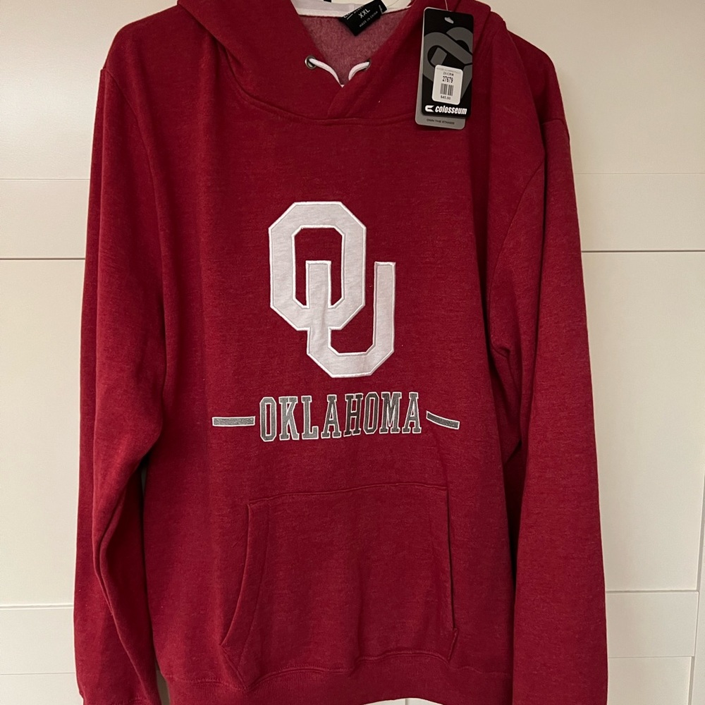 Colosseum OU Oklahoma Sooners Women’s XXL Sweatshirt with Hood